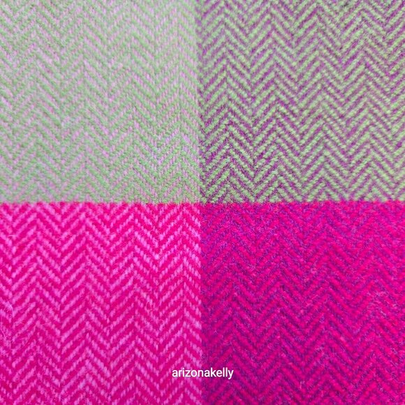 NWT Lambswool Baby Wrap/Scarf/Lap Blanket Herringbone Colorful AVOCA Ireland - Picture 6 of 10